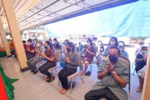 คณะวิทยาศาสตร์ฯ จัดพิธีทำบุญและถวายผ้าป่า