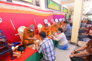 คณะวิทยาศาสตร์ฯ จัดพิธีทำบุญและถวายผ้าป่า