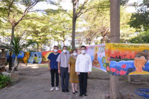 พิธีเปิดกิจกรรมวาดภาพพระบฏ งานทำบุญเมืองลพบุรี ครั้งที่ 22