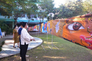 พิธีเปิดกิจกรรมวาดภาพพระบฏ งานทำบุญเมืองลพบุรี ครั้งที่ 22