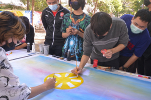 พิธีเปิดกิจกรรมวาดภาพพระบฏ งานทำบุญเมืองลพบุรี ครั้งที่ 22