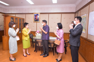 มรท.คารวะขอพรปีใหม่ ผวจ.ลพบุรี หัวหน้าส่วนราชการ และคุณอำนวย จั่นเงิน เนื่องในวันปีใหม่
