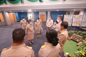 องคมนตรีตรวจเยี่ยมและติดตามผลการดำเนินงานโรงเรียนโครงการกองทุนการศึกษา โรงเรียนเครือข่าย โรงเรียนราชประชานุเคราะห์ 33 จ.ลพบุรี และให้เกียรติเปิดหอเกียรติยศ มหาวิทยาลัยราชภัฏเทพสตรี