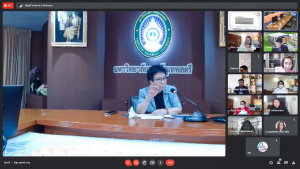การประชุม คกก.จัดทำรายงานต้นทุนต่อหน่วยผลผลิต มรท. ครั้งที่ 1/65