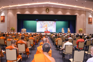 อธิการบดีร่วมพิธีเปิดการประชุมพระสังฆาธิการในเขตปกครองคณะสงฆ์อำเภอเมืองลพบุรีฯ