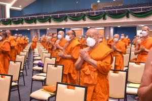 อธิการบดีร่วมพิธีเปิดการประชุมพระสังฆาธิการในเขตปกครองคณะสงฆ์อำเภอเมืองลพบุรีฯ