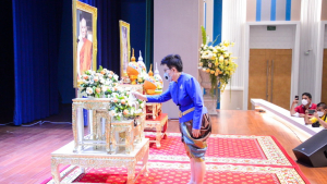 อธิการบดีร่วมพิธีเปิดการประชุมพระสังฆาธิการในเขตปกครองคณะสงฆ์อำเภอเมืองลพบุรีฯ
