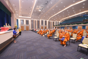 อธิการบดีร่วมพิธีเปิดการประชุมพระสังฆาธิการในเขตปกครองคณะสงฆ์อำเภอเมืองลพบุรีฯ