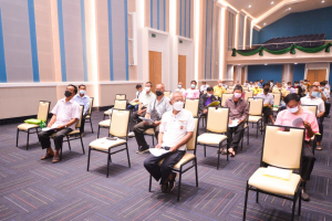 อธิการบดีร่วมพิธีเปิดการประชุมพระสังฆาธิการในเขตปกครองคณะสงฆ์อำเภอเมืองลพบุรีฯ