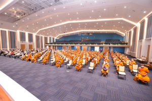 อธิการบดีร่วมพิธีเปิดการประชุมพระสังฆาธิการในเขตปกครองคณะสงฆ์อำเภอเมืองลพบุรีฯ