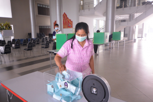 การลงคะแนนหยั่งเสียงผู้มีสิทธิเข้ารับการสรรหาเป็น ผอ.สำนักศิลปะและวัฒนธรรม