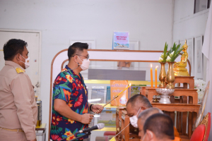 สำนักวิทยบริการฯ จัดพิธีทำบุญเนื่องในโอกาสประเพณีวันสงกรานต์