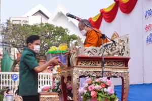 มรท.ร่วมพิธีทำบุญตักบาตรประเพณีวันสงกรานต์ ประจำปี 2565