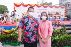 มรท.ร่วมพิธีทำบุญตักบาตรประเพณีวันสงกรานต์ ประจำปี 2565