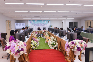 การประชุมคณะอนุกรรมการประเมินและคัดเลือกเพื่อรับรางวัลพระราชทาน ระดับอุดมศึกษา เขตภาคกลาง ปีการศึกษา 2564