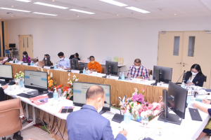การประชุมคณะอนุกรรมการประเมินและคัดเลือกเพื่อรับรางวัลพระราชทาน ระดับอุดมศึกษา เขตภาคกลาง ปีการศึกษา 2564