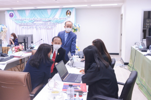 การประชุมคณะอนุกรรมการประเมินและคัดเลือกเพื่อรับรางวัลพระราชทาน ระดับอุดมศึกษา เขตภาคกลาง ปีการศึกษา 2564