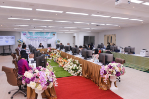 การประชุมคณะอนุกรรมการประเมินและคัดเลือกเพื่อรับรางวัลพระราชทาน ระดับอุดมศึกษา เขตภาคกลาง ปีการศึกษา 2564