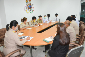 รักษาราชการแทนอธิการบดี ประชุมร่วมกับ บุคลากรกองพัฒนานักศึกษา และตัวแทน นศ.