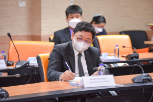นายกสภา มรท.นำคณะผู้บริหาร มรท. ร่วมหารือแนวทางการบูรณาการการทำงานร่วมกันกับ ผวจ.สิงห์บุรี