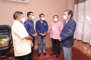นายกสภา มรท.นำคณะผู้บริหาร มรท. ร่วมหารือแนวทางการบูรณาการการทำงานร่วมกันกับ ผวจ.สิงห์บุรี