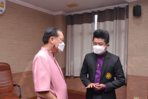 นายกสภา มรท.นำคณะผู้บริหาร มรท. ร่วมหารือแนวทางการบูรณาการการทำงานร่วมกันกับ ผวจ.สิงห์บุรี