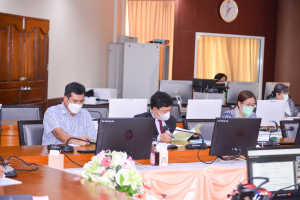 การประชุม คกก.บริหารและจัดสรรอัตรากำลังพนักงานในสถาบันอุดมศึกษา มรท ครั้งที่ 1/65