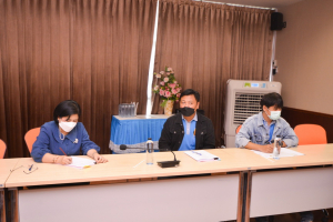 การประชุม คกก.ตรวจรับพัสดุและควบคุมงานการก่อสร้างอาคารศูนย์กีฬา ครั้งที่ 2/65