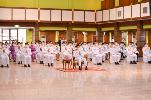 รักษาราชการแทนอธิการบดี มรท. และ คณบดี มนส. ร่วมพิธีวันเฉลิมพระชนมพรรษาสมเด็จพระนางเจ้าฯ พระบรมราชินี
