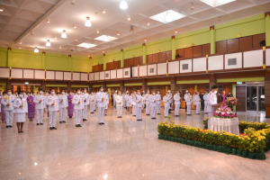 รักษาราชการแทนอธิการบดี มรท. และ คณบดี มนส. ร่วมพิธีวันเฉลิมพระชนมพรรษาสมเด็จพระนางเจ้าฯ พระบรมราชินี