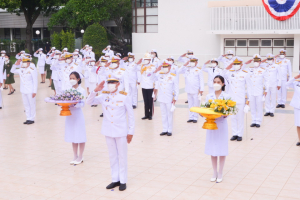 มรท.ร่วมพิธีวางพวงมาลาถวายราชสักการะวันคล้ายวันสวรรคต รัชกาลที่ 8