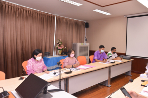 การประชุม คกก.ตรวจรับพัสดุและผู้ควบคุมงานโครงการจ้างก่อสร้างอาคารศูนย์กีฬาและวิทยาศาสตร์สุขภาพ ครั้งที่ 2/65