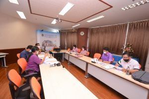 การประชุม คกก.ตรวจรับพัสดุและผู้ควบคุมงานโครงการจ้างก่อสร้างอาคารศูนย์กีฬาและวิทยาศาสตร์สุขภาพ ครั้งที่ 2/65