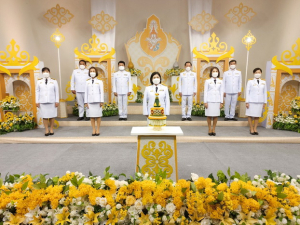 ผู้แทนผู้บริหาร มรท. บันทึกเทปโทรทัศน์ถวายพระพรชัยมงคล พระบาทสมเด็จพระเจ้าอยู่หัว