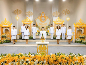 ผู้แทนผู้บริหาร มรท. บันทึกเทปโทรทัศน์ถวายพระพรชัยมงคล พระบาทสมเด็จพระเจ้าอยู่หัว