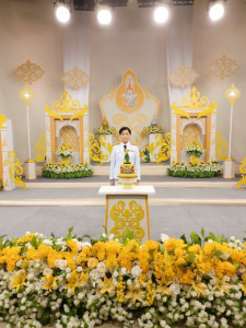 ผู้แทนผู้บริหาร มรท. บันทึกเทปโทรทัศน์ถวายพระพรชัยมงคล พระบาทสมเด็จพระเจ้าอยู่หัว