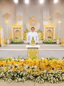 ผู้แทนผู้บริหาร มรท. บันทึกเทปโทรทัศน์ถวายพระพรชัยมงคล พระบาทสมเด็จพระเจ้าอยู่หัว