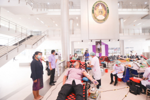 งานพยาบาล กองพัฒนา นศ.จัดโครงการบริจาคโลหิต ครั้งที่ 1