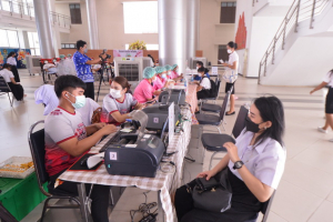 งานพยาบาล กองพัฒนา นศ.จัดโครงการบริจาคโลหิต ครั้งที่ 1