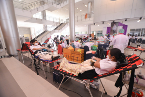 งานพยาบาล กองพัฒนา นศ.จัดโครงการบริจาคโลหิต ครั้งที่ 1