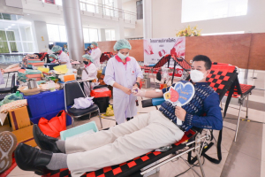 งานพยาบาล กองพัฒนา นศ.จัดโครงการบริจาคโลหิต ครั้งที่ 1