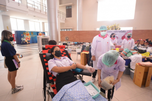 งานพยาบาล กองพัฒนา นศ.จัดโครงการบริจาคโลหิต ครั้งที่ 1