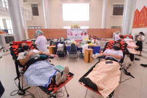 งานพยาบาล กองพัฒนา นศ.จัดโครงการบริจาคโลหิต ครั้งที่ 1