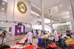 งานพยาบาล กองพัฒนา นศ.จัดโครงการบริจาคโลหิต ครั้งที่ 1