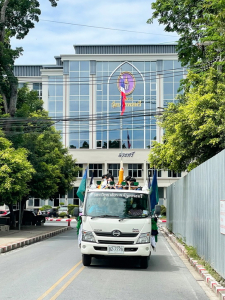 มรท. จัดกิจกรรมสืบสานประเพณีถวายเทียนพรรษา รณรงค์งดเหล้าเข้าพรรษา ปี 2565
