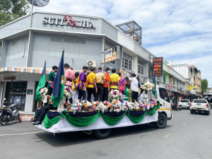 มรท. จัดกิจกรรมสืบสานประเพณีถวายเทียนพรรษา รณรงค์งดเหล้าเข้าพรรษา ปี 2565