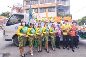 มรท. จัดกิจกรรมสืบสานประเพณีถวายเทียนพรรษา รณรงค์งดเหล้าเข้าพรรษา ปี 2565