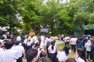 มรท. จัดกิจกรรมสืบสานประเพณีถวายเทียนพรรษา รณรงค์งดเหล้าเข้าพรรษา ปี 2565