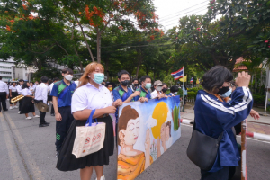 มรท. จัดกิจกรรมสืบสานประเพณีถวายเทียนพรรษา รณรงค์งดเหล้าเข้าพรรษา ปี 2565