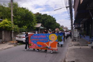 มรท. จัดกิจกรรมสืบสานประเพณีถวายเทียนพรรษา รณรงค์งดเหล้าเข้าพรรษา ปี 2565